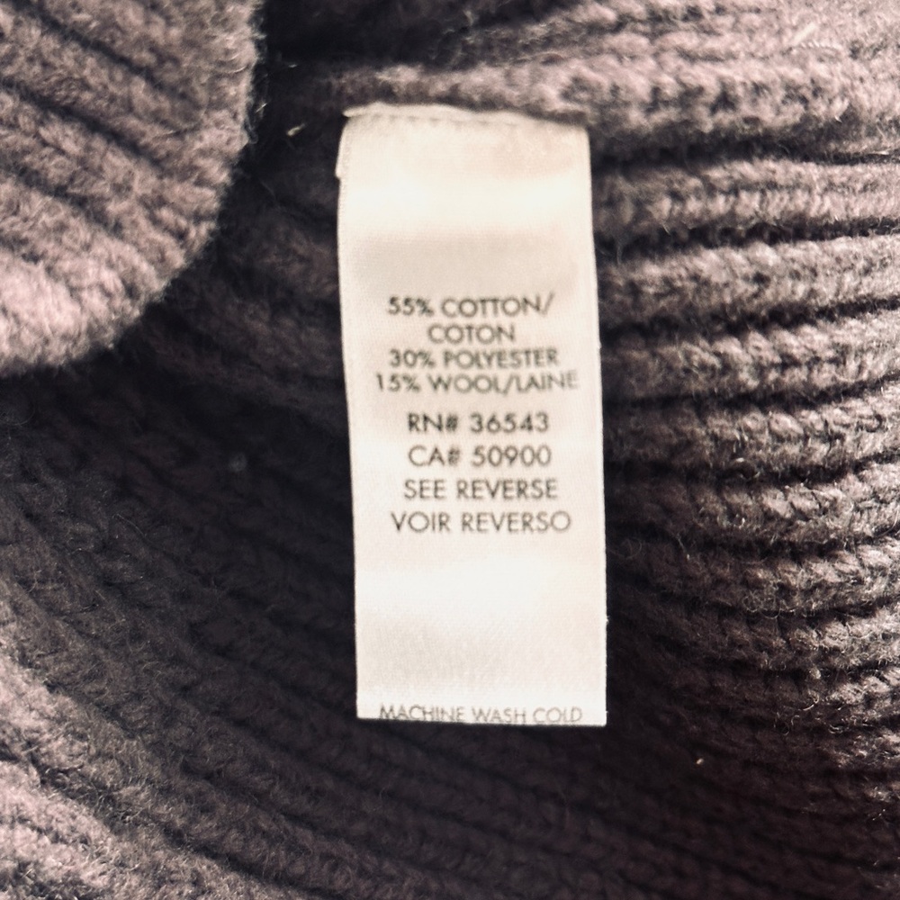 Calvin Klein purple Cowl Neck chunky Sweater - Picture 5 of 5